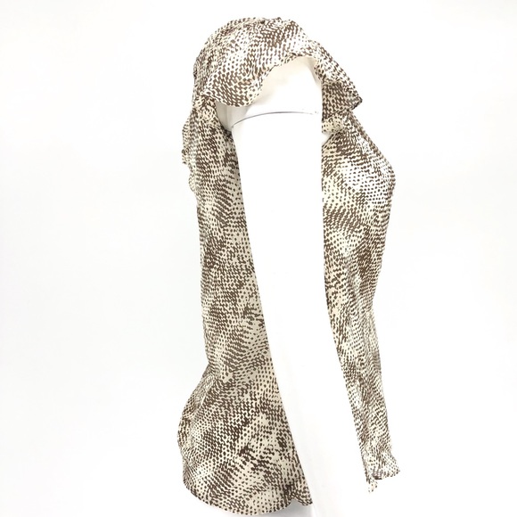 Banana Republic dotted print silk blouse s - Picture 2 of 5